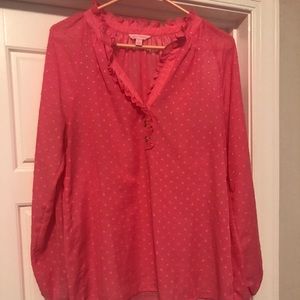 Lilly Pulitzer Swiss Dot Ruffle Elsa Top